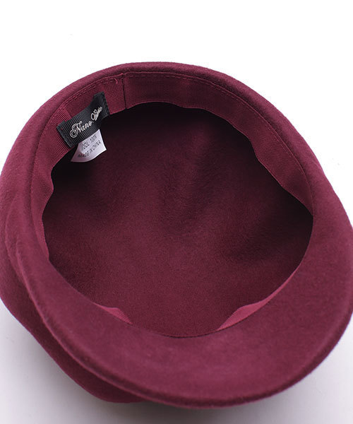 NANO universe（ナノユニバース）の「ポコポコウールキャスケット（キャスケット・レディース・ベージュ/ネイビー/ボルドー/グレー/ブラック・FREE）」の10枚目の写真