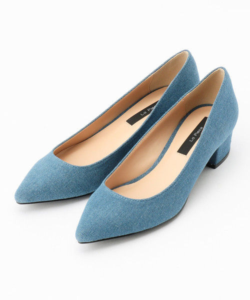 Tiara(ティアラ)の「デニムローヒールパンプス(パンプス・レディース・ダークインディゴブルー・23/24/23.5)」の1枚目の写真