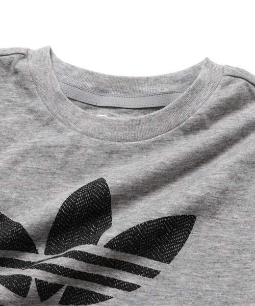adidas（アディダス）の「オリジナルス Tシャツ&パンツセット[TREFOIL TEE SET]（Tシャツ/カットソー・キッズ・ライトグレー・90/110/100/120）」の4枚目の写真