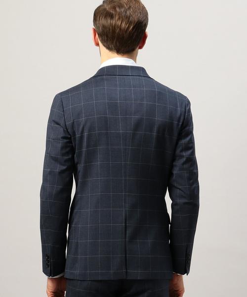 green label relaxing（グリーンレーベルリラクシング）の「【WORK TRIP OUTFITS】TW WP SLIM NT HP- ジャケット ◆（セットアップ・メンズ・ネイビー/ライトグレー・44/50/48/46/42/40）」の3枚目の写真