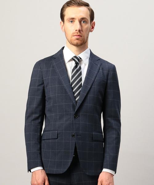 green label relaxing（グリーンレーベルリラクシング）の「【WORK TRIP OUTFITS】TW WP SLIM NT HP- ジャケット ◆（セットアップ・メンズ・ネイビー/ライトグレー・44/50/48/46/42/40）」の4枚目の写真