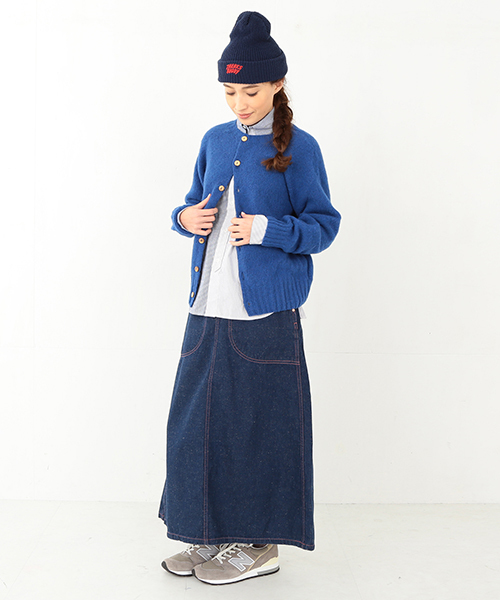 BEAMS BOY（ビームスボーイ）の「BEAMS BOY / デニム ランチスカート（スカート・レディース・ネイビー・0/1/2）」の16枚目の写真