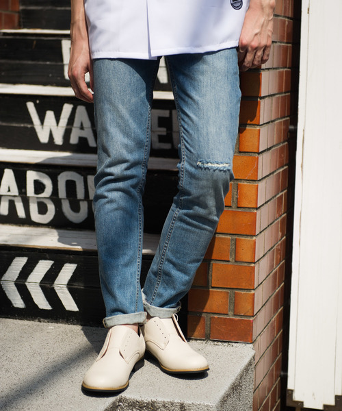 GRAND GLOBAL（グランドグローバル）の「GRAND GLOBAL / 2WAYプレーンシューズ（ドレスシューズ・メンズ・ブラック/オフホワイト・38/40）」の16枚目の写真