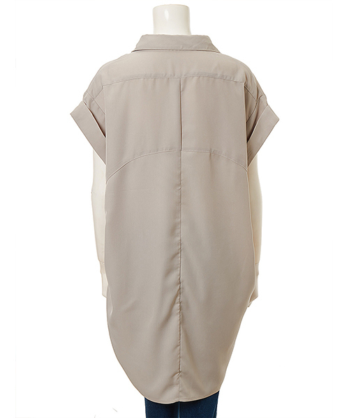 fifth（フィフス）の「スキッパーロングシャツ（シャツ/ブラウス・レディース・ホワイト/グレー/カーキ/ブラック・MEDIUM）」の7枚目の写真