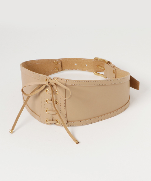 JILL STUART(ジルスチュアート)の「レースアップベルト (ベルト・レディース・ブラック/ベージュ・フリ-)」の1枚目の写真