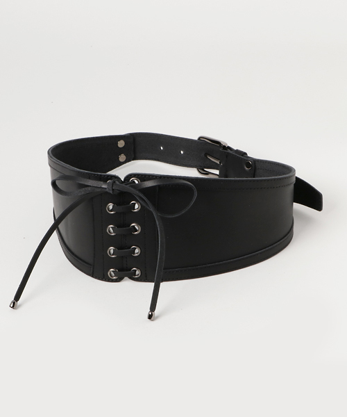 JILL STUART(ジルスチュアート)の「レースアップベルト (ベルト・レディース・ブラック/ベージュ・フリ-)」の2枚目の写真
