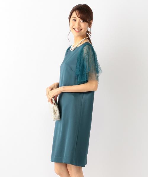 組曲 クミキョク の 結婚式やパーティに サテンコンビチュールレース ドレス ドレス Wear