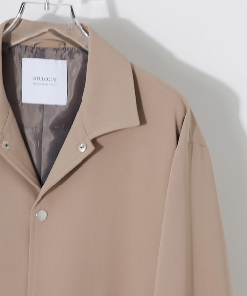 STUDIOUS（ステュディオス）の「【STUDIOUS】ドレープツイルコーチジャケット【ZOZO限定アイテム】（ブルゾン・メンズ・ブラック/ベージュ/ブルー/イエロー/グレー・1/2/3）」の10枚目の写真