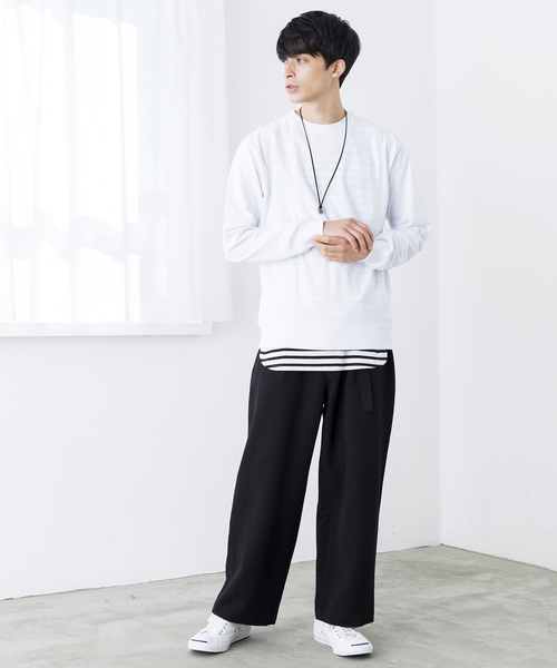 WEGO(ウィゴー)の「WEGO/カラー裏毛プルオーバー(スウェット・メンズ・ホワイト/ブラック/カーキ/ロイヤルブルー・SMALL/MEDIUM/LARGE)」の8枚目の写真