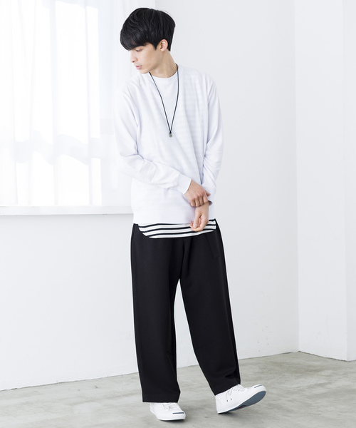 WEGO(ウィゴー)の「WEGO/カラー裏毛プルオーバー(スウェット・メンズ・ホワイト/ブラック/カーキ/ロイヤルブルー・SMALL/MEDIUM/LARGE)」の9枚目の写真