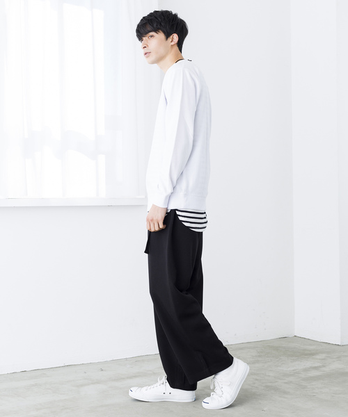 WEGO(ウィゴー)の「WEGO/カラー裏毛プルオーバー(スウェット・メンズ・ホワイト/ブラック/カーキ/ロイヤルブルー・SMALL/MEDIUM/LARGE)」の11枚目の写真