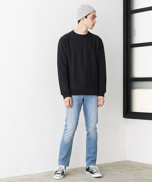 WEGO(ウィゴー)の「WEGO/カラー裏毛プルオーバー(スウェット・メンズ・ホワイト/ブラック/カーキ/ロイヤルブルー・SMALL/MEDIUM/LARGE)」の20枚目の写真