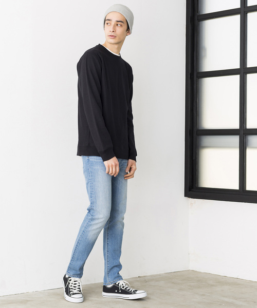 WEGO(ウィゴー)の「WEGO/カラー裏毛プルオーバー(スウェット・メンズ・ホワイト/ブラック/カーキ/ロイヤルブルー・SMALL/MEDIUM/LARGE)」の21枚目の写真