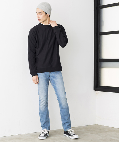 WEGO(ウィゴー)の「WEGO/カラー裏毛プルオーバー(スウェット・メンズ・ホワイト/ブラック/カーキ/ロイヤルブルー・SMALL/MEDIUM/LARGE)」の22枚目の写真