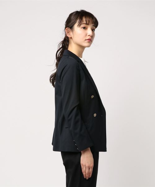 Cheek（チーク）の「TRストレッチダブルジャケット（テーラードジャケット・レディース・ネイビー/ベージュ・MEDIUM）」の3枚目の写真