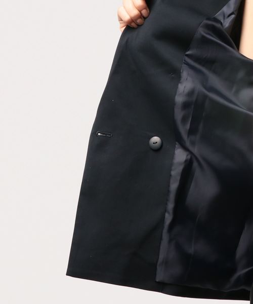 Cheek（チーク）の「TRストレッチダブルジャケット（テーラードジャケット・レディース・ネイビー/ベージュ・MEDIUM）」の4枚目の写真