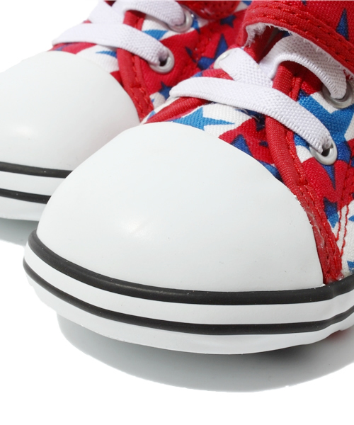 CONVERSE（コンバース）の「BABY ALL STAR SB CELLO V-1/ベビー オールスターSB  セロ V-1（スニーカー・キッズ・イエロー×グリーン/レッド系その他・12cm/12.5cm/13cm/13.5㎝/14cm/14.5㎝/15cm）」の7枚目の写真