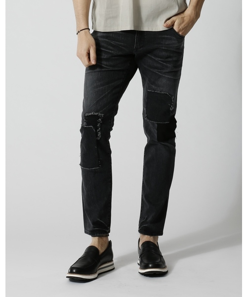 wjk(ダヴルジェイケイ)の「miami denim(USED)(デニムパンツ)」|ブラック系その他