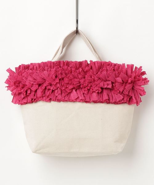 LBC（エルビーシー）の「【Lilas Campbell】リラキャンベル フラワー バスケットトート       （トートバッグ・レディース・レッド系その他/グリーン・FREE）」の3枚目の写真