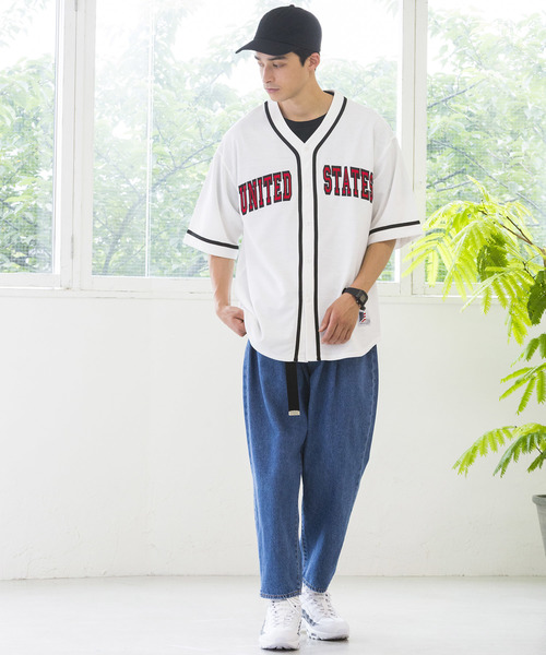 WEGO(ウィゴー)の「WEGO/ベースボールシャツ(シャツ/ブラウス・メンズ・ホワイト/ブラック/グリーン/レッド/イエロー/パープル・LARGE/MEDIUM)」の10枚目の写真