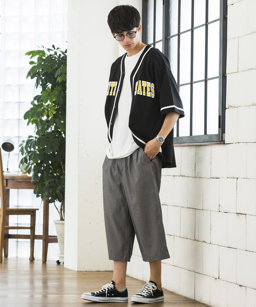 WEGO(ウィゴー)の「WEGO/ベースボールシャツ(シャツ/ブラウス・メンズ・ホワイト/ブラック/グリーン/レッド/イエロー/パープル・LARGE/MEDIUM)」の15枚目の写真