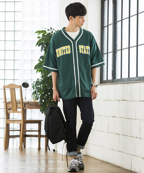 WEGO(ウィゴー)の「WEGO/ベースボールシャツ(シャツ/ブラウス・メンズ・ホワイト/ブラック/グリーン/レッド/イエロー/パープル・LARGE/MEDIUM)」の18枚目の写真