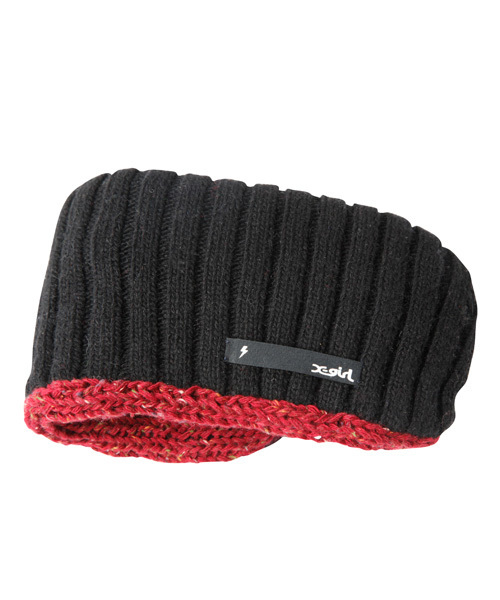 X-girl(エックスガール)の「KNIT HAIR BAND(ヘアバンド・レディース・ブラック/レッド・ONE SIZE)」の6枚目の写真