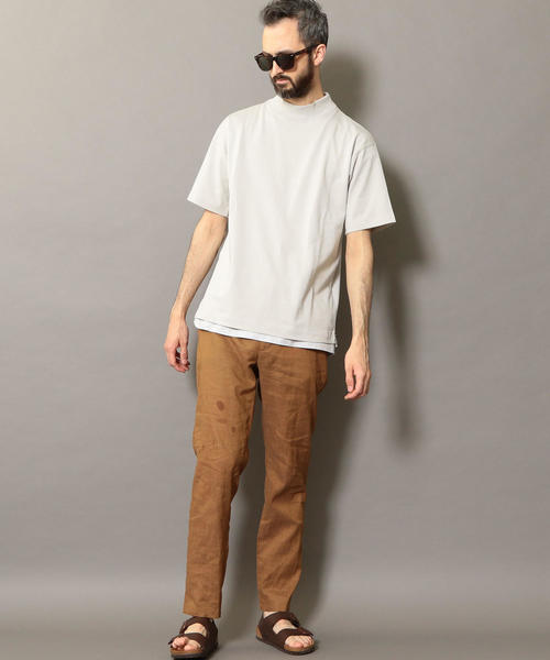 BEAUTY&YOUTH UNITED ARROWS（ビューティーアンドユースユナイテッドアローズ）の「BY モックネック ワイドフォルム カットソー ◆（Tシャツ/カットソー・メンズ・ホワイト/ライトグレー/ネイビー・SMALL/MEDIUM/LARGE/X-LARGE）」の8枚目の写真