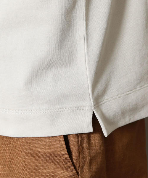 BEAUTY&YOUTH UNITED ARROWS（ビューティーアンドユースユナイテッドアローズ）の「BY モックネック ワイドフォルム カットソー ◆（Tシャツ/カットソー・メンズ・ホワイト/ライトグレー/ネイビー・SMALL/MEDIUM/LARGE/X-LARGE）」の13枚目の写真