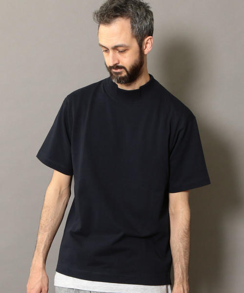 BEAUTY&YOUTH UNITED ARROWS（ビューティーアンドユースユナイテッドアローズ）の「BY モックネック ワイドフォルム カットソー ◆（Tシャツ/カットソー・メンズ・ホワイト/ライトグレー/ネイビー・SMALL/MEDIUM/LARGE/X-LARGE）」の15枚目の写真