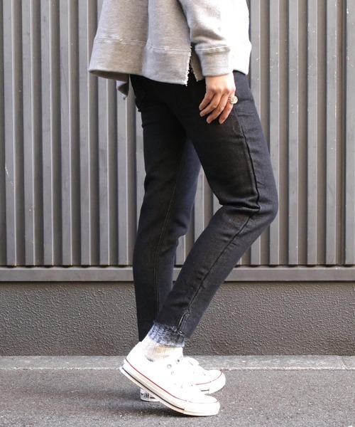 GREEN BOWL（グリーンボウル）の「GREEN BOWL Knit Denim Sweat Pants/グリーンボウル ニット デニム スウェット パンツ（スウェットパンツ・メンズ・ブラック/インディゴブルー・38/36）」の8枚目の写真