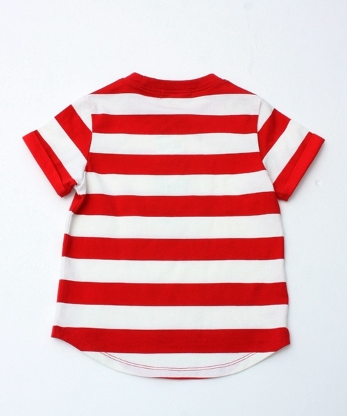 green label relaxing(グリーンレーベルリラクシング)の「★★テンジクボーダーgロゴTシャツ†(Tシャツ/カットソー・キッズ・ネイビー/レッド・XS/95/S/105/M/115/L/125/XL/135)」の3枚目の写真