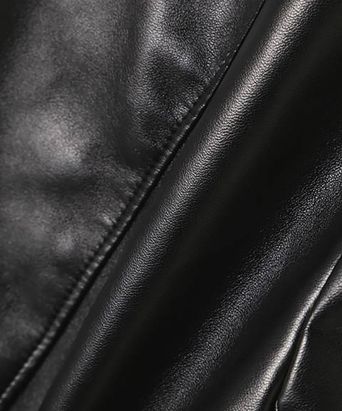 N.(N. Natural Beauty Basic)(エヌエヌナチュラルビューティーベーシック)の「◆フェイクレザーノーカラーブルゾン(ブルゾン・レディース・ホワイト/ブラック/ベージュ・SMALL/MEDIUM)」の20枚目の写真