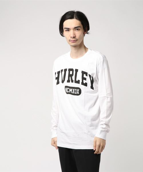 Hurley (ハーレー)の「HURLEY1999 LONG SLEEVE TEE/ハーレー 長袖 ロゴ ロンT カレッジフォント(Tシャツ/カットソー・メンズ・ホワイト/ブラック/グレー・SMALL/MEDIUM/LARGE/X-LARGE)」の2枚目の写真