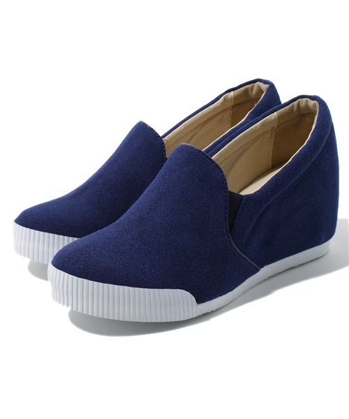 WHO'S WHO gallery（フーズフーギャラリー）の「インヒールスリッポン（スニーカー・レディース・ベージュ/ブラック/ネイビー/シルバー/その他22・SMALL/MEDIUM/LARGE）」の20枚目の写真