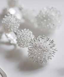 ANEMONE | ポンポンフラワーの連なりイヤリング(イヤリング)