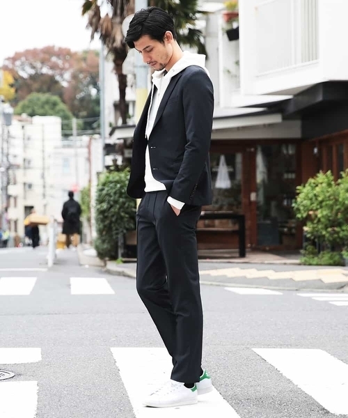 MICHEL KLEIN HOMME (ミッシェルクランオム)の「ジャケット(ミストナイロン2WAYストレッチ)(テーラードジャケット・メンズ・ブラック/ネイビー/グレー・46/48/51)」の5枚目の写真