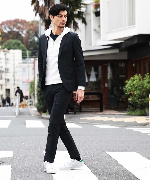 MICHEL KLEIN HOMME (ミッシェルクランオム)の「ジャケット(ミストナイロン2WAYストレッチ)(テーラードジャケット・メンズ・ブラック/ネイビー/グレー・46/48/51)」の7枚目の写真