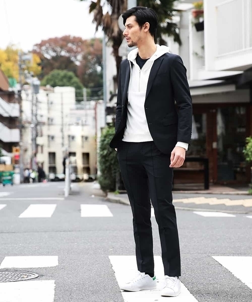 MICHEL KLEIN HOMME (ミッシェルクランオム)の「ジャケット(ミストナイロン2WAYストレッチ)(テーラードジャケット・メンズ・ブラック/ネイビー/グレー・46/48/51)」の8枚目の写真