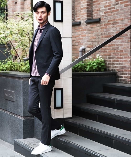 MICHEL KLEIN HOMME (ミッシェルクランオム)の「ジャケット(ミストナイロン2WAYストレッチ)(テーラードジャケット・メンズ・ブラック/ネイビー/グレー・46/48/51)」の12枚目の写真