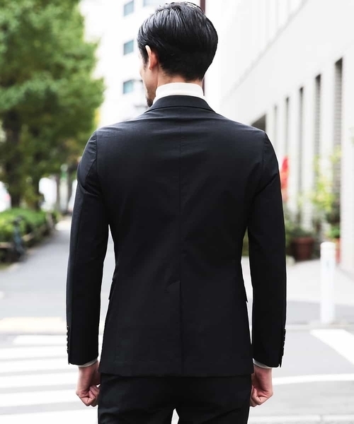 MICHEL KLEIN HOMME (ミッシェルクランオム)の「ジャケット(ミストナイロン2WAYストレッチ)(テーラードジャケット・メンズ・ブラック/ネイビー/グレー・46/48/51)」の19枚目の写真
