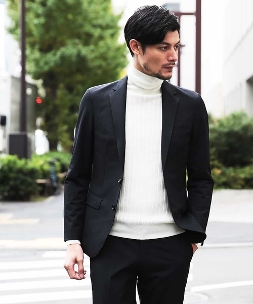 MICHEL KLEIN HOMME (ミッシェルクランオム)の「ジャケット(ミストナイロン2WAYストレッチ)(テーラードジャケット・メンズ・ブラック/ネイビー/グレー・46/48/51)」の15枚目の写真