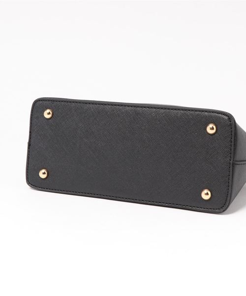 KOBE LETTUCE（コウベレタス）の「フェイクレザークリアハンドルバッグ（ハンドバッグ・レディース・グレイッシュベージュ/ブルーグリーン/ブラック・FREE）」の6枚目の写真