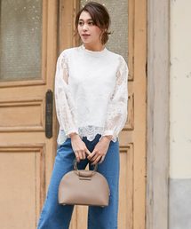 KOBE LETTUCE | エコレザークリアハンドルバッグ(ハンドバッグ)