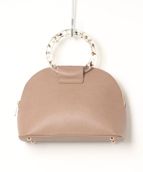 KOBE LETTUCE（コウベレタス）の「フェイクレザークリアハンドルバッグ（ハンドバッグ・レディース・グレイッシュベージュ/ブルーグリーン/ブラック・FREE）」の16枚目の写真