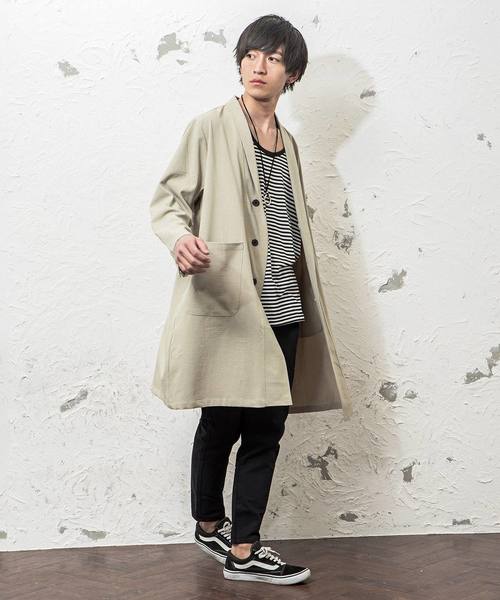 MinoriTY（マイノリティ）の「ショールカラーロングガウン（その他アウター・メンズ・ブラック/ベージュ/ライトグリーン/チャコール・M/L）」の13枚目の写真