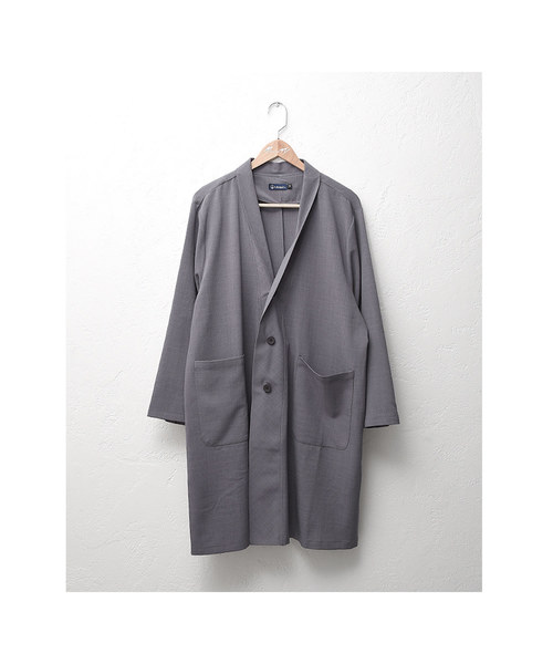 MinoriTY（マイノリティ）の「ショールカラーロングガウン（その他アウター・メンズ・ブラック/ベージュ/ライトグリーン/チャコール・M/L）」の12枚目の写真