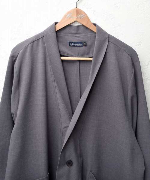 MinoriTY（マイノリティ）の「ショールカラーロングガウン（その他アウター・メンズ・ブラック/ベージュ/ライトグリーン/チャコール・M/L）」の16枚目の写真