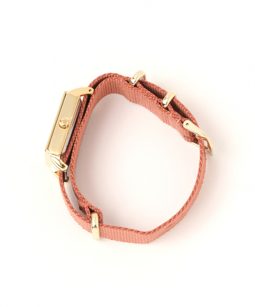 niko and...（ニコアンド）の「チェンジベルトスクエアウォッチ（アナログ腕時計・レディース・ブラック/ピンク・0）」の5枚目の写真