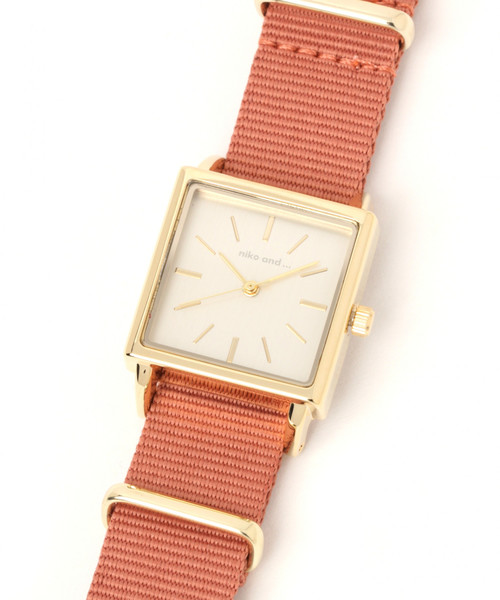 niko and...（ニコアンド）の「チェンジベルトスクエアウォッチ（アナログ腕時計・レディース・ブラック/ピンク・0）」の10枚目の写真